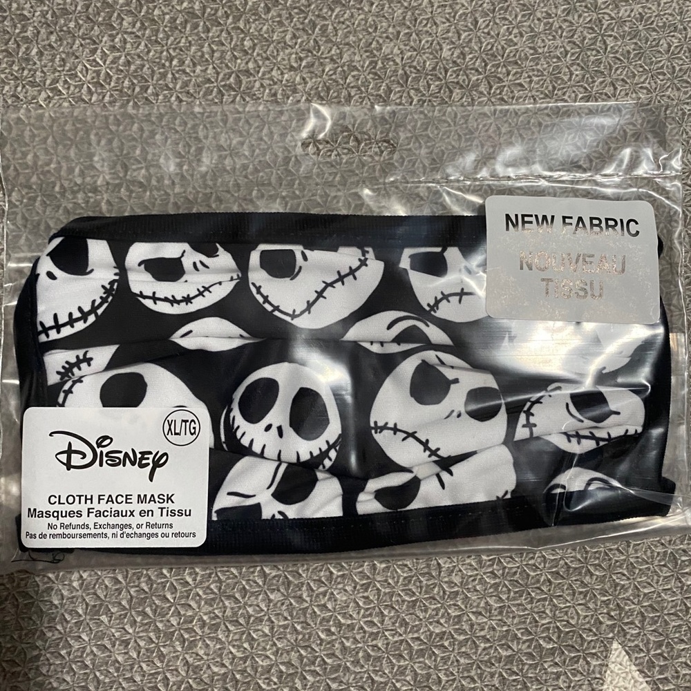 Disney Jack Skellington face mask